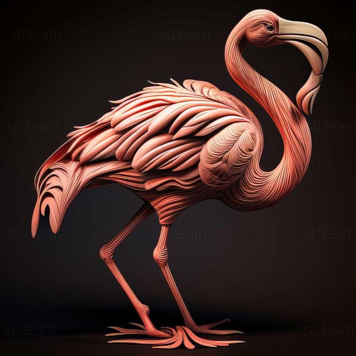 3D модель Фламинго (STL)